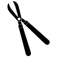  silhouette vector of various knives and sharp tools, scissors tool vector illustration	