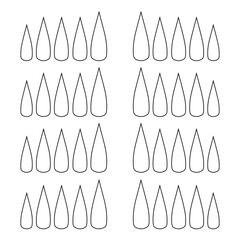 nail art template empty stiletto nails vector