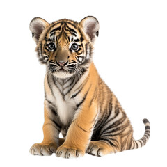Obraz premium bengal tiger isolated on white
