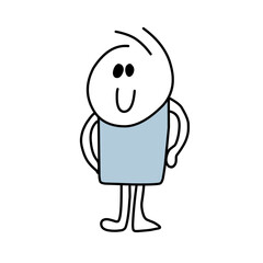 illustrations funny young sportsmen