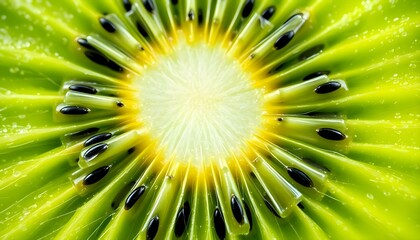 a close up view of a kiwi fruit