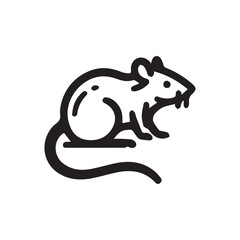 Rat icon art vector illustration