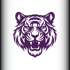 Midnight Blue Tiger Head