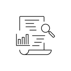 AI Brain Outline icon representing artificial intelligence.