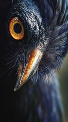 Close-up of a Bird's Eye and Beak