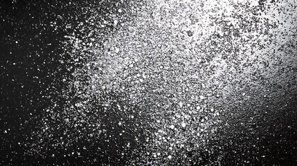 Obraz premium White Specks Scattered Across Black Surface