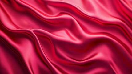 Obraz premium A red fabric with a wave pattern