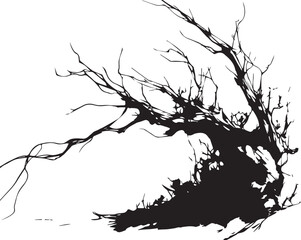 Trees. Hand drawn vector illustration