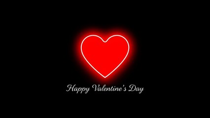 Happy ValentinesDay heart with background 