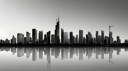 Fototapeta premium Modern Skyline for Corporate Branding and Tech Startups