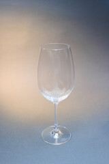 Glass on bright background