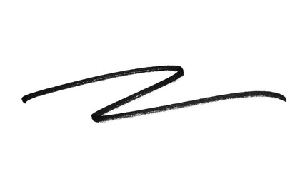 Hand drawn Marker Line on a Transparent Background
