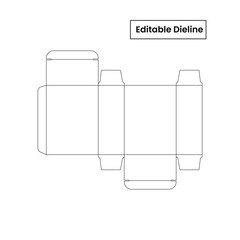 packaging box dieline ,label and packaging die-line design