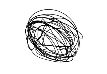 PNG Hand-drawn scribble line