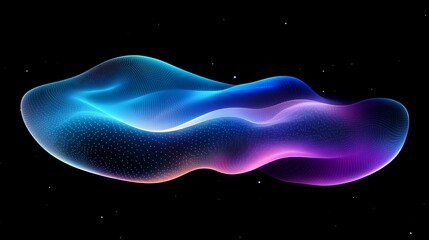 Fototapeta premium Abstract Cosmic Nebula Wave Formation Design
