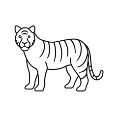 Tiger Silhouette Vector Art Illustration and Black Tiger Design