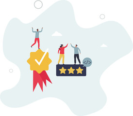 User ratings and product reviews as satisfaction feedback.Rate quality and give stars for performance .flat characters.
