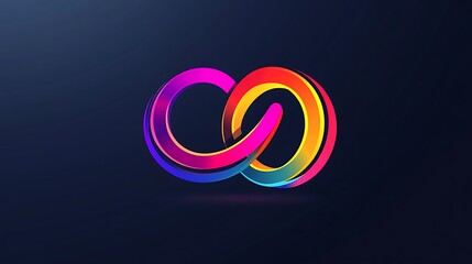 Obraz premium A Monogram Logo with a Modern and Elegant Design, Crafted with Precision and Simplicity