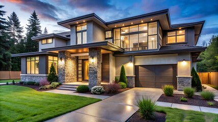 Modern Luxury Home with Beautiful Exterior and Elegant Design