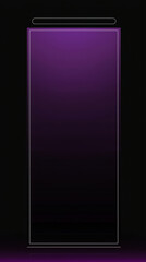 Minimalist Purple Elegance: A sleek, modern composition featuring a gradient of purple hues encased within a minimalist rectangular frame, offering a sense of depth and sophisticated design.