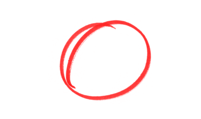 hand drawing different circles isolated on the transparent background, Handwritten red circle. For marking text, numbers, marker pen, pencil, logo, hand-drawn doodle grunge circle highlights