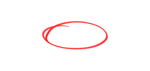 hand drawing different circles isolated on the transparent background, Handwritten red circle. For marking text, numbers, marker pen, pencil, logo, hand-drawn doodle grunge circle highlights