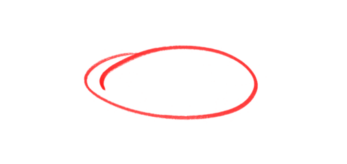 hand drawing different circles isolated on the transparent background, Handwritten red circle. For marking text, numbers, marker pen, pencil, logo, hand-drawn doodle grunge circle highlights