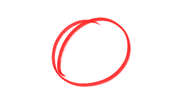 hand drawing different circles isolated on the transparent background, Handwritten red circle. For marking text, numbers, marker pen, pencil, logo, hand-drawn doodle grunge circle highlights - Powered by Adobe