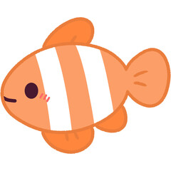 cute cartoon fish illustration 