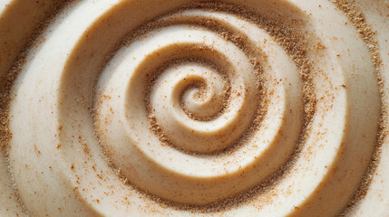 An Intricate Spiral Design Created Beautifully in Delicate Sand by Natures Own Hand