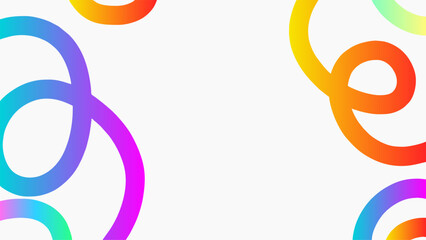 Fototapeta premium Dynamic abstract background with hand drawn wavy line shapes