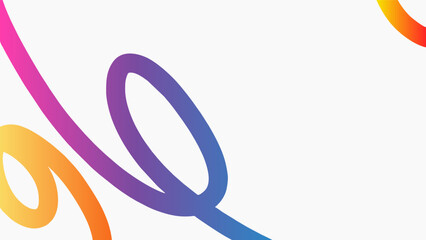 Modern curved line background with colorful gradient effect