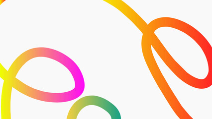
Abstract gradient swirl lines on white background