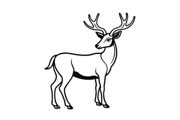 deer silhouette vector