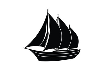 ship isolated on white