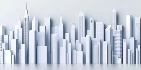 Obraz premium Techno mega city, showcasing urban and futuristic technology concepts in an original 3D rendering