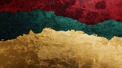 A conceptual visual of energy and emotion, blending rich golden hues with deep crimson and emerald accents