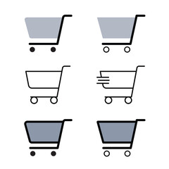 cart icon, shopping cart icon, cart shopping icon, icon, icon set, vector, stroke icon