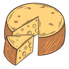 illustration of cheese