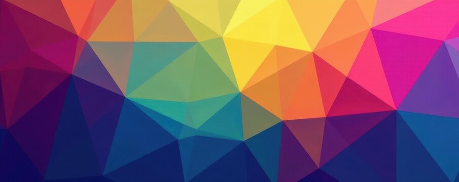 Abstract geometric shapes form vibrant background, clean, energy