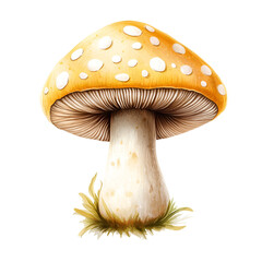 Easter Mushroom Clipart - Cute Spring Vector Illustration