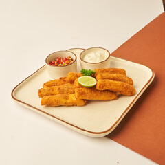 Fish Fingers with for restaurant menu
