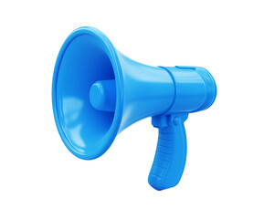 Blue megaphone PNG for business marketing -  Clipart on a transparent background
