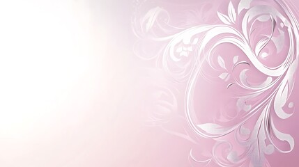 Elegant Pink Floral Design Background Image