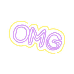 Colorful funny children doodle