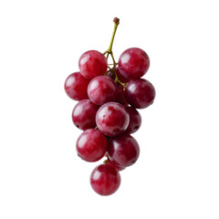 Grape, fresh ripe fruit isolated on transparent background, close-up shot