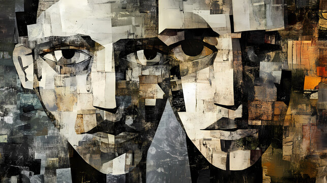 Abstract confusion expressionism. Abstract Expressionism. Illustration