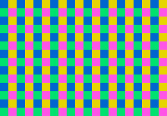 Abstract background from multi-colored geometric shapes. green, pink, red, yellow