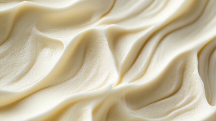 Obraz premium A close-up of a creamy homemade butter piece, forming a smooth textured background