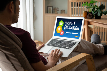 E-learning website with modish sofware for student to study online on the internet network